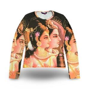 Fishbone Y2K Hare Krishna Top